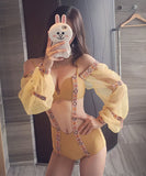 モノキニ ビキニ 水着 タンキニ かわいい ふわふわ レース セクシー 新作 MY7-KSD1803