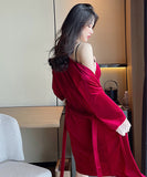 【2点セット・5色】フランネル 暖かい 柔らかい 高品質 セクシー パジャマ ルームウェア MY8013