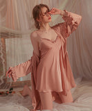 【4色】パジャマ 高級感 セクシー ルームウェア 大人可愛い XH8-GR2199