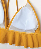 2色ビキニモノキニセクシーフリル谷間魅せビーチXH7-FH89110