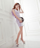 3色 履き やすい 脚長効果 ゴージャス 高見え リボン ハイヒール パンプスYN5022