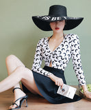 セット かわいい 長袖 日焼け止め 再入荷 水着 タンキニ モノキニ ビキニ 体型カバー YN7018