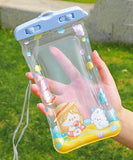 【23type】10.5×22cm 可愛い携帯防水カバー 携帯防水ケース お風呂ダイビング海水浴  スマホカバー XH9-YY-YY22-1