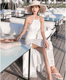 レース  サンドレス  ハワイアン  ロングドレス  高見え  旅行  LT2-XDE283-