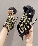 セクシー ハイヒール 脚長効果 おしゃれ リベット  キャバ嬢  LT5-XLMY- 9966-198