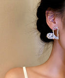 ピカピカ ピアス 心型 可愛い 高級感 結婚式 LT3-BYHE6420