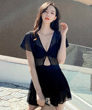 2色  水着 ビキニ  タンキニ Aライン 体型カバー 着瘦せ LT7-DPA29877