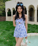 夏新作 花柄 水着 タンキニ  モノキニ  清新感  かわいい  LT7-DPA29856