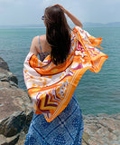 鮮やか  花柄スカーフ  海辺花火  大人可愛い  高級感  LT9-CMMZFMMWJ-15