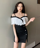 シフォン ミニドレス キャバドレス かわいい パーティー用 LT2-YM8678