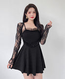 水着 モノキニ タンキニ 可愛い 体型カバー 着瘦せ LT7-DPA30008