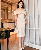 チューブトップ   パーティードレス  ロングドレス  披露宴  二次会  LT2-JY9513