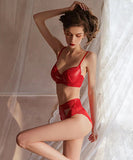 2色 上下セット ブラ 下着 PU 新作 SEXY レース 高品質  LT9-WSQ5318