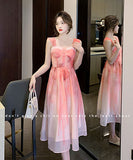 サンドレス  ロングドレス チュール フランススタイル  仙女風  淑やか LT2‐XD120#9901#65