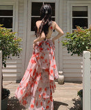 ロングドレス サンドレス リゾートウェア 仙女風  海辺  旅行  LT2-XDNRJ1F119-A#8969##6