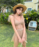 チュール 水玉  水着 タンキニ モノキニ ビキニ  かわいい LT7-DPA29823