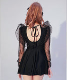 水玉 チュール 水着 タンキニ  モノキニ  人気 韓国  かわいい LT7-DPA29888