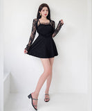 水着 モノキニ タンキニ 可愛い 体型カバー 着瘦せ LT7-DPA30008