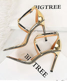 【3色】金属 ハイヒール 履きやすい 美脚効果 パーティー用 キャバ嬢 LT5-DS398-9