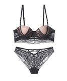 【3色】上下セット  下着  ブラ  レース  刺繍 高品質 柔らかい  LT9-XQ8008