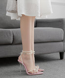 真珠 ハイヒール 高級感 名媛  歩きやすい 美脚効果 LT5-XLCX-369-41