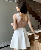 2色  キャバドレス ミニドレス  谷間魅せ 新作 セクシー 脚長効果 LT2-YM8682