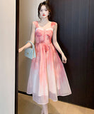 サンドレス  ロングドレス チュール フランススタイル  仙女風  淑やか LT2‐XD120#9901#65