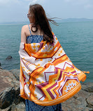 鮮やか  花柄スカーフ  海辺花火  大人可愛い  高級感  LT9-CMMZFMMWJ-15