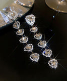 ピカピカ  ネックレス ピアス セット  高級感   LT3-BY-HE9094 HN2185