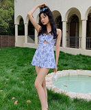 夏新作 花柄 水着 タンキニ  モノキニ  清新感  かわいい  LT7-DPA29856