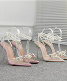 真珠 ハイヒール 高級感 名媛  歩きやすい 美脚効果 LT5-XLCX-369-41