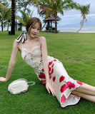 サンドレス フレンススタイル  高級感  背露出 セクシー 新作 夏 海辺 LT2-XD6729