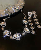 ピカピカ  ネックレス ピアス セット  高級感   LT3-BY-HE9094 HN2185