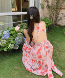 ロングドレス サンドレス リゾートウェア 仙女風  海辺  旅行  LT2-XDNRJ1F119-A#8969##6