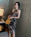 花柄 上下2点セット  特別なデザイン  キャバ嬢  淑やか セクシー パーティー  LT2-JY1978