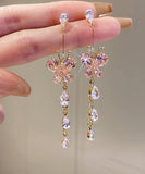 【8タイプ】ピアス ピンク系 新作 かわいい ゴージャス 高見え MY2-BY-HE9415