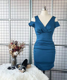 【新色追加】7色 ロング丈・ミニ丈 キャバドレス ミニドレス セクシー 指名 必須 超人気 MY2060-YM8474